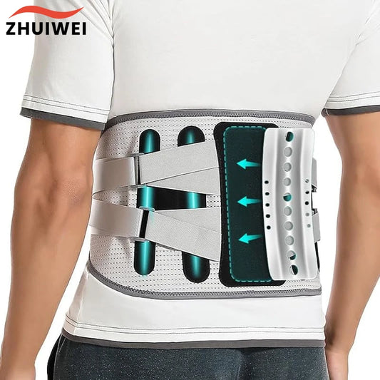 Lumbar support belt for orthopedic disc herniation 